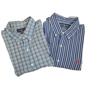 Bundle Of 2 Ralph Lauren Button Down Men's‎ Shirts XL